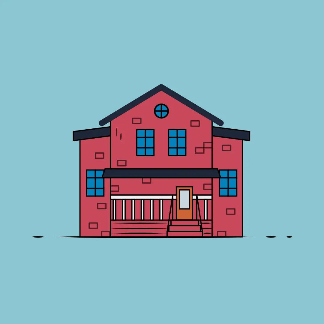 house illustration