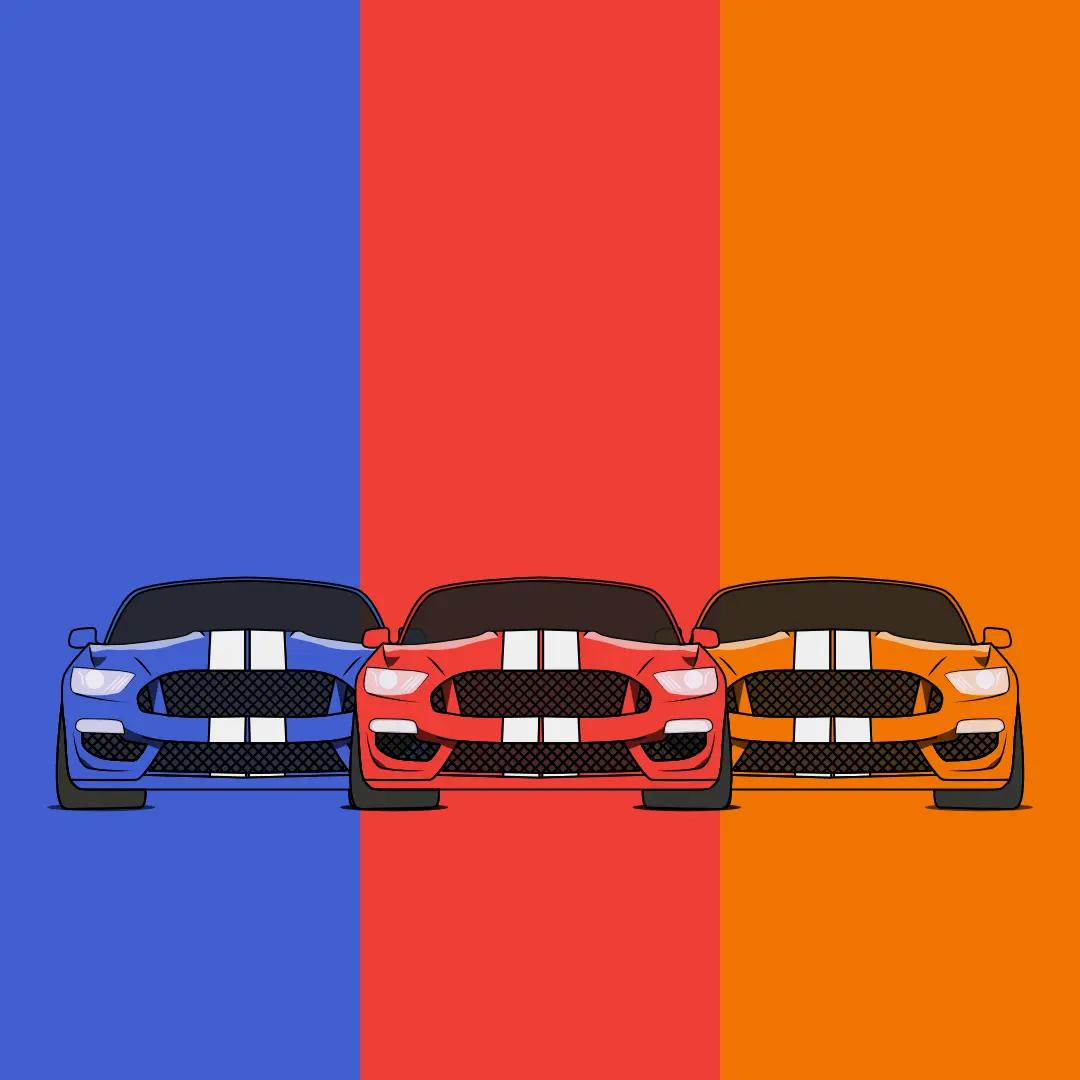 mustangs illustration